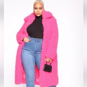Pink Teddy Coat